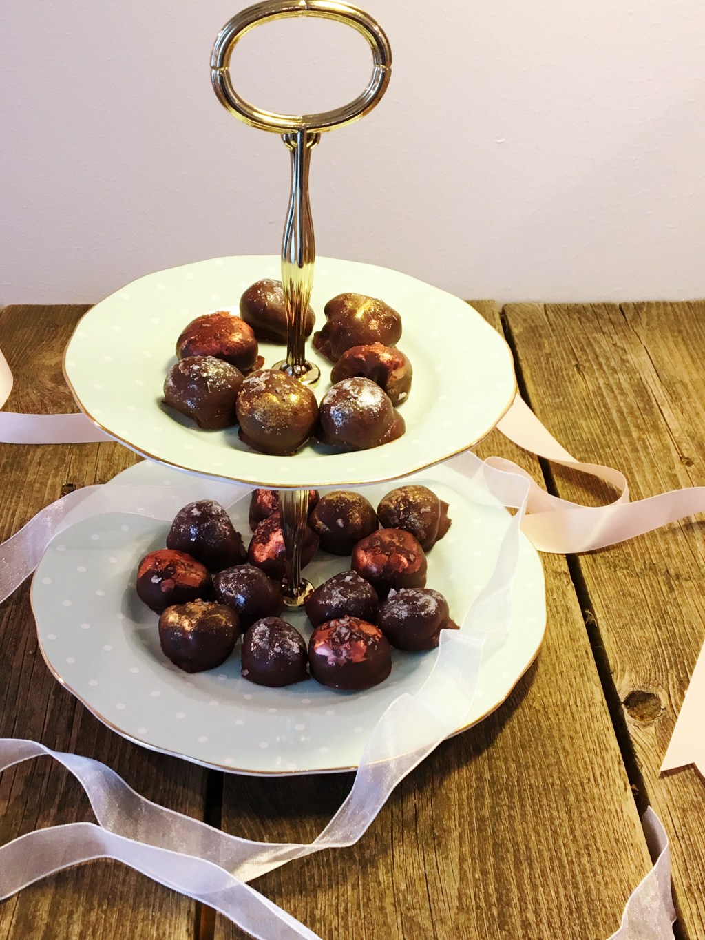 Karamell- og sjokoladetrøfler